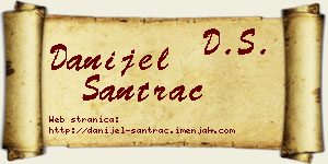Danijel Santrač vizit kartica